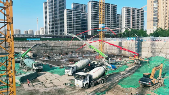 31小時(shí)，7000方！特固德商砼圓滿完成中建二局跨國(guó)區(qū)域總部集聚區(qū)項(xiàng)目1#樓筏板混凝土供應(yīng)任務(wù)